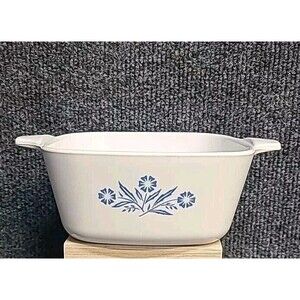 Vintage Blue CORNFLOWER Corning Ware P-43-B casserole 2 3/4 cup Dish